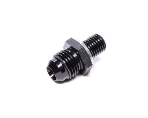 Fitting - Adapter - Straight - 6 AN Male to 10 mm x 1.25 Inverted Flare Male - Crush Washer - Aluminum - Black Anodized - Each