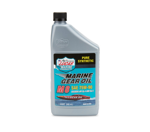 Gear Oil - M8 Marine - 75W90 - Limited Slip Additive - Synthetic - 1 qt Bottle - Each