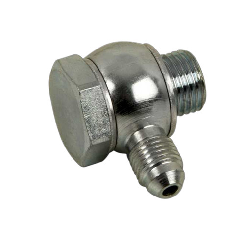 Fitting - Adapter Banjo - 1/2-20 in Male to 3 AN Banjo - Steel - Nickel Anodized - Each Fitting - Adapter Banjo - 1/2-20 in Male to 3 AN Banjo - Steel - Nickel Anodized - Each