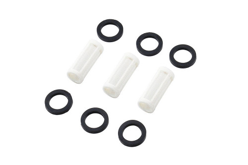 Fuel Filter Element - 100 Micron - Synthetic Fiber - Mr. Gasket Clearview Fuel Filters - Set of 3