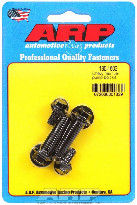 Fuel Pump Bolt Kit - Hex Head - Chromoly - Black Oxide - Chevy V8 - Kit