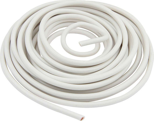 Wire - 10 Gauge - 10 ft Roll - Plastic Insulation - Copper - White - Each