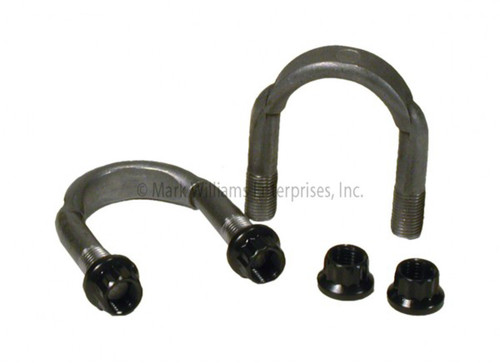 Universal Joint U-Bolt - Nuts Included - Steel - Black Oxide - 1350 Series Yoke - Kit