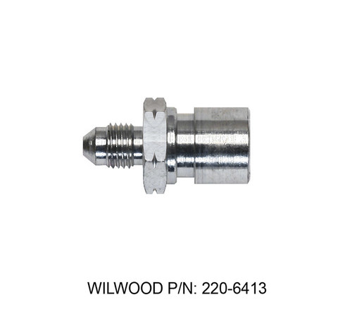 Fitting - Adapter - Straight - 10 mm x 1.00 Inverted Flare Female to 3 AN Male - Steel - Zinc Oxide - Each