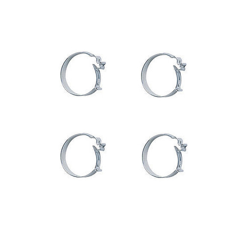 Hose Clamp - Ensure Clamp - Spring Clamp - 12 AN - Steel - Natural - Set of 4