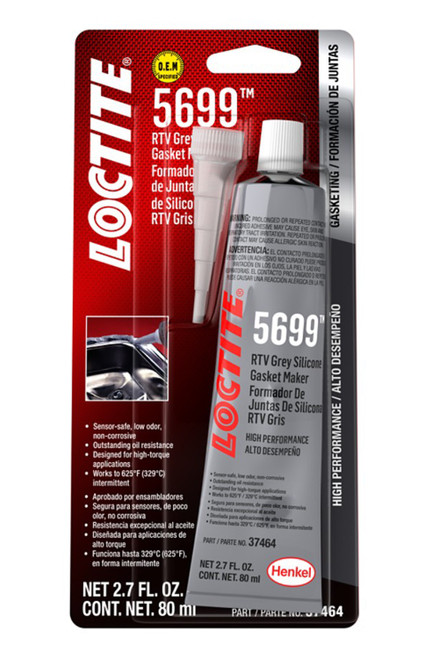 Sealant - Gray RTV 5699 - Silicone - 80 ml Tube - Each