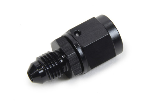 Fitting - Adapter - Straight - 6 AN Female Swivel to 4 AN Male - Aluminum - Black Anodized - Each