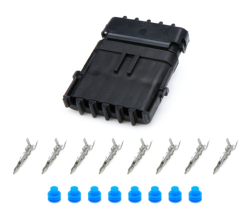 Electrical Connector - Weather Pack Sealed Connector - 6 Pin - Plastic - Black - Kit