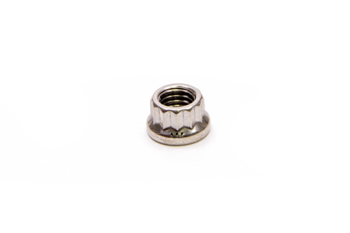 Nut - 8 mm x 1.25 Thread - 10 mm 12 Point Head - Stainless - Polished - Universal - Each