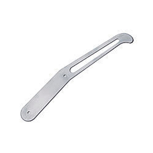 Door or Parachute Handle - 3/16 in Thick - 3/16 in Holes - 10 in Tall - Aluminum - Natural - Each