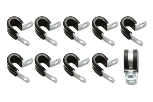 Line Clamp - Adel - 0.375 in ID - Rubber Lining - Stainless - Set of 10