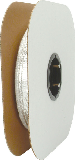 Hose and Wire Sleeve - Heat Sheath - 1/2 in ID - 3 ft - Aluminum / Fiberglass - Silver - Each Hose and Wire Sleeve - Heat Sheath - 1/2 in ID - 3 ft - Aluminum / Fiberglass - Silver - Each