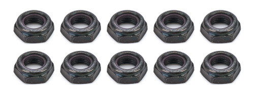Nut - Locking - Half Nut - 1/2-20 in Thread - Hex Head - Nylon Insert - Steel - Black Oxide - Set of 10
