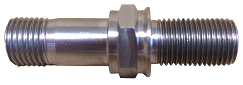 Shock Mount Stud - 1/2-20 in Thread - 2 in Long - Hex Nuts - Titanium - Natural - Sprint Car - Frame Boss / Spuds - Each