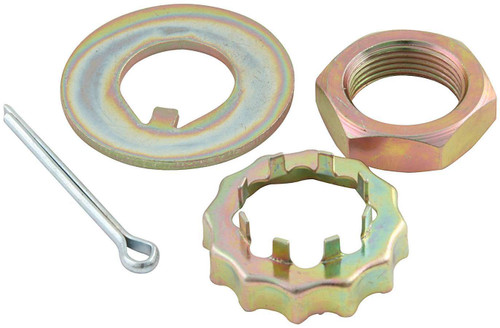 Spindle Nut - Washers / Cotter Pin - Steel - Cadmium - Ford Mustang II Hubs - Kit
