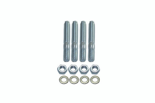Carburetor Stud - 5/16-18 and 5/16-24 in Thread - 2 in Long - Steel - Zinc Oxide - Set of 4