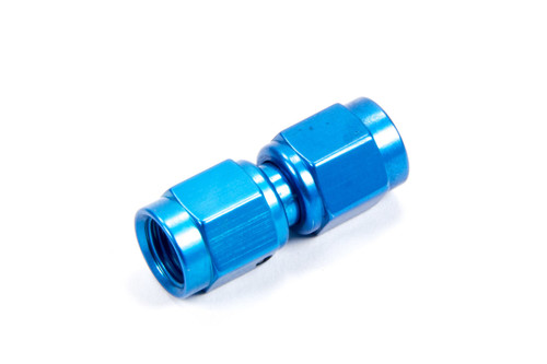 Fitting - Adapter - Straight - 3 AN Female Swivel to 3 AN Female Swivel - Aluminum - Blue Anodized - Each