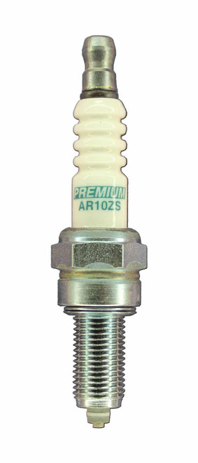 Spark Plug - Premium Racing - 10 mm Thread - 19 mm Reach - Heat Range 10 - Gasket Seat - Resistor - Each
