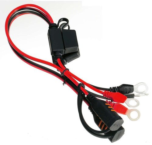 Battery Charger Harness - Comfort Indicator Eyelet - 3 LED Indicators - Ring Terminal Connector - In-Line Fuse - Each