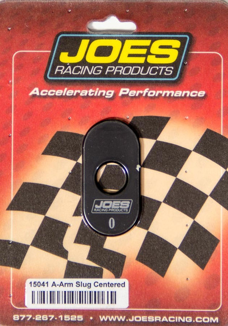 Control Arm Caster Slug - 1/2 in ID Hole - Centered - Aluminum - Black Anodized - Joes Slotted Upper Control Arms - Each