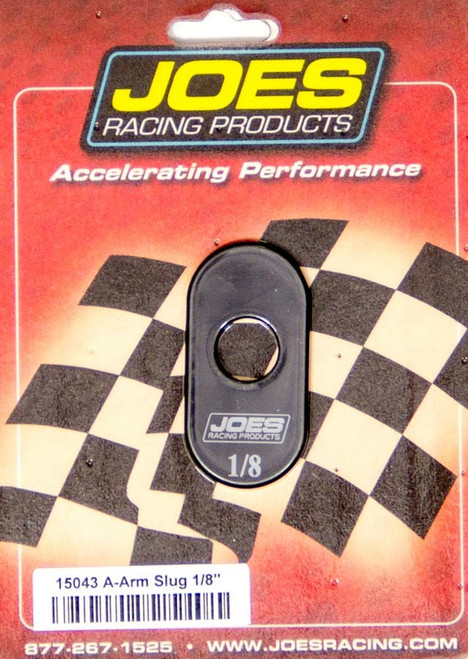 Control Arm Caster Slug - 1/2 in ID Hole - 1/8 Offset - Aluminum - Black Anodized - Joes Slotted Upper Control Arms - Each