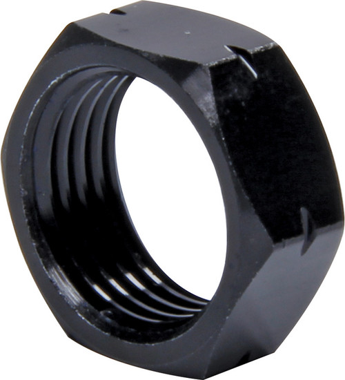 Jam Nut - Thin OD - 5/8-18 in Left Hand Thread - 1/4 in Thick - Aluminum - Black Anodized - Set of 4