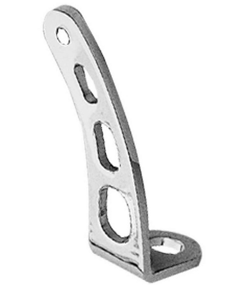 Throttle Return Spring Bracket - Steel - Chrome - GM - Each
