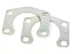 Axle Retaining Plate - Steel - Natural - Big Bearing Torino / Small Ford - Pair