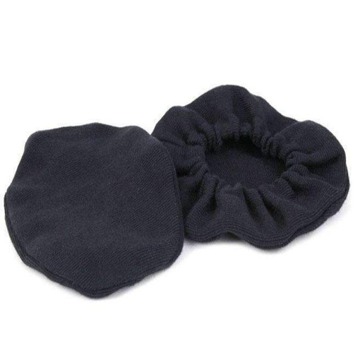 Headset Cushion Cover - Elastic - Cotton - Black - Rugged Headsets - Pair