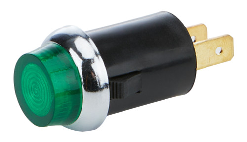 Warning Light - 12V - 3/4 in Diameter - Green - Universal - Each