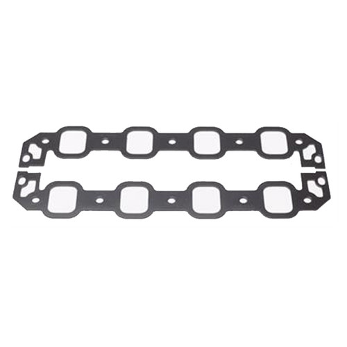 Intake Manifold Gasket - 0.125 in Thick - 7.7 x 2.4 in Rectangular Port - Compressed Fiber - Big Block Ford - Kit