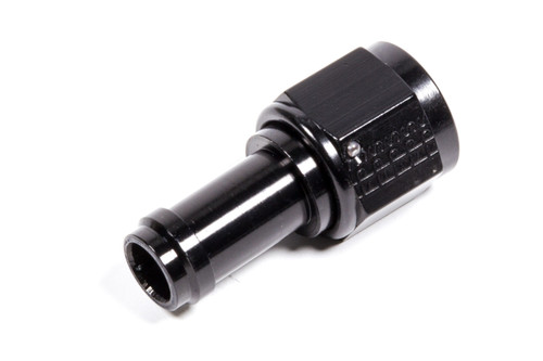 Fitting - Hose End - EZ Street - Straight - 8 AN Hose Barb to 8 AN Female - Aluminum - Black Anodized - Each