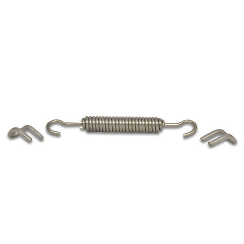 Header Tab Kit - 2 Tabs / 1 Spring - Titanium - Natural - Each