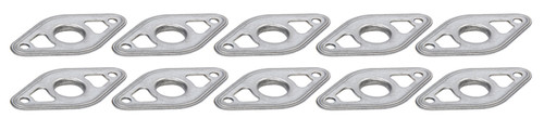 Body Reinforcing Plate - 2 in Wide - 1 in Tall - 1/8 in Rivet Attachment - Stainless - Natural - Quick Turn Fasteners - Set of 10