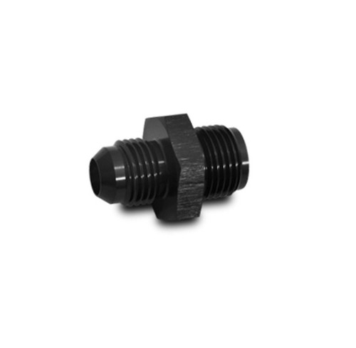 Fitting - Adapter - Straight - 6 AN Male to 7/16-24 in Inverted Flare Male - Aluminum - Black Anodized - Each