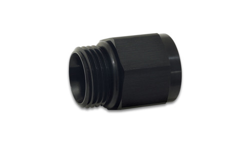 Fitting - Adapter - Straight - 12 mm x 1.50 Female to 6 AN Male O-Ring - Aluminum - Black Anodized - Each