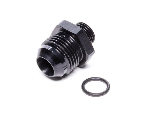 Fitting - Adapter - Straight - 10 AN Male Flare to 6 AN O-Ring Male - Aluminum - Black Anodized - Each