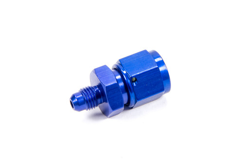 Fitting - Adapter - Straight - 8 AN Female Swivel to 4 AN Male - Aluminum - Blue Anodized - Each