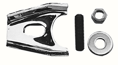 Distributor Hold Down - Heavy Duty - Stud Mounted - Hardware Included - Steel - Chrome - Chevy V8 - Each Distributor Hold Down - Heavy Duty - Stud Mounted - Hardware Included - Steel - Chrome - Chevy V8 - Each