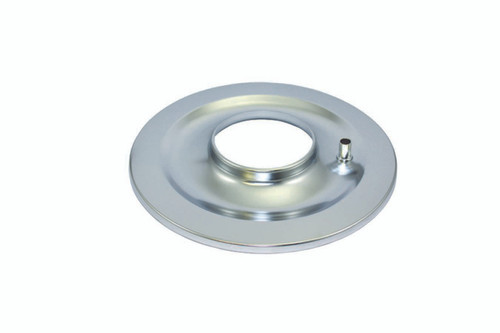 Air Cleaner Base - 14 in Round - 5-1/8 in Carb Flange - Flat Base - Steel - Chrome - Each