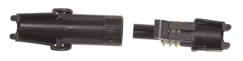 Electrical Connector - Weathertight Sealed Connector - 1 Pin - Plastic - Black - Each
