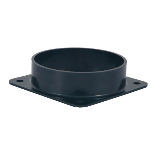 Intake Tube Mounting Plate - Bolt-In - Plastic - Black - 4 in OD Intake Tubes - Each