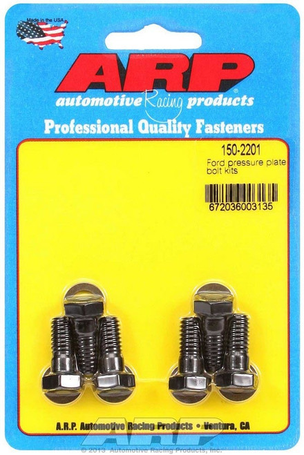 Pressure Plate Bolt Kit - High Performance Series - 5/16-18 in Thread - Hex Head - Chromoly - Black Oxide - Big / Small Block Ford - Kit