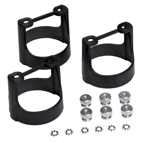 Gauge Mounting Bracket - 2-5/8 in Gauges - Plastic - Black - Set of 3 Gauge Mounting Bracket - 2-5/8 in Gauges - Plastic - Black - Set of 3