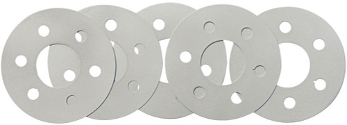 Flexplate Spacer - 0.030, 0.036, 0.048, 0.060 and 0.075 in Thick - 4.600 in OD - 1.760 in ID Center Hole - Steel - Zinc Oxide - Small Block Ford - Kit
