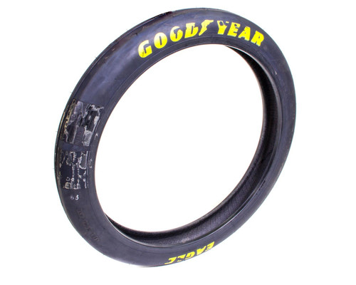 Tire - Drag Front - Front Runner - 22.0 x 2.5-17 - Bias Ply - Hard Compound - Extended Tread Life - Yellow Letter Sidewall - Each
