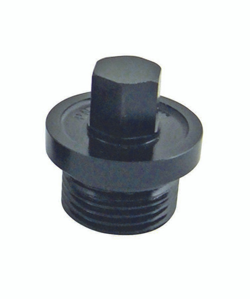 Inspection Plug - 1-1/16-12 in Thread - 9/16 in Hex Head - O-Ring Seal - Aluminum - Black Anodized - Winters 8-3/8 in Center and Side Bells - Each Inspection Plug - 1-1/16-12 in Thread - 9/16 in Hex Head - O-Ring Seal - Aluminum - Black Anodized - Winters 8-3/8 in Center and Side Bells - Each