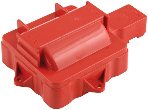 Distributor Coil Cover - Plastic - Red - GM HEI Style V8 - Each