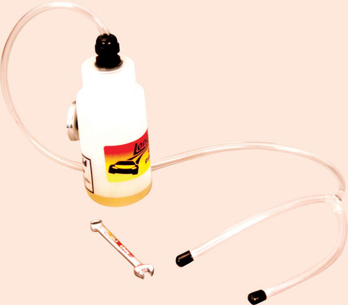 Brake Bleeder Bottle - 8 oz Bottle - Magnetic Mount - Plastic Tubing and 1/4 in Wrench Included - Kit Brake Bleeder Bottle - 8 oz Bottle - Magnetic Mount - Plastic Tubing and 1/4 in Wrench Included - Kit