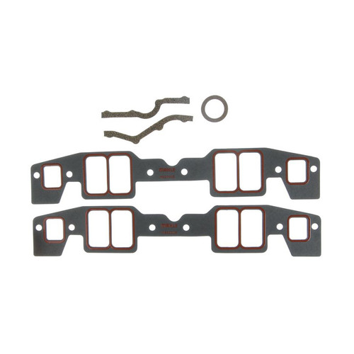 Intake Manifold Gasket - 0.06 in Thick - 1.41 x 2.5 in Rectangular Port - Composite - Small Block Chevy - Kit